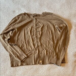 LOFT Tan Cardigan Sweater